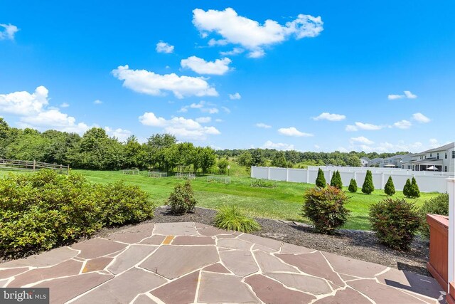 2703 Schumann St, Fredericksburg, VA 22408 - fenced backyard featuring a patio