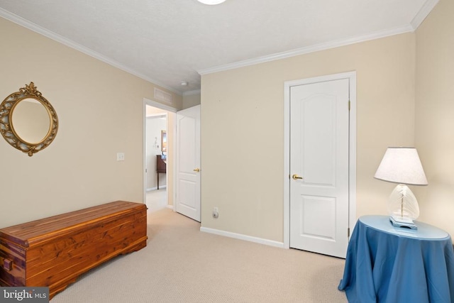 731 Bluewater Blvd S, Mineral, VA 23117 - bedroom with baseboards, crown molding, and light colored carpet