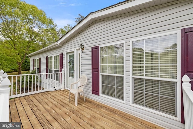 731 Bluewater Blvd S, Mineral, VA 23117 - view of wooden terrace