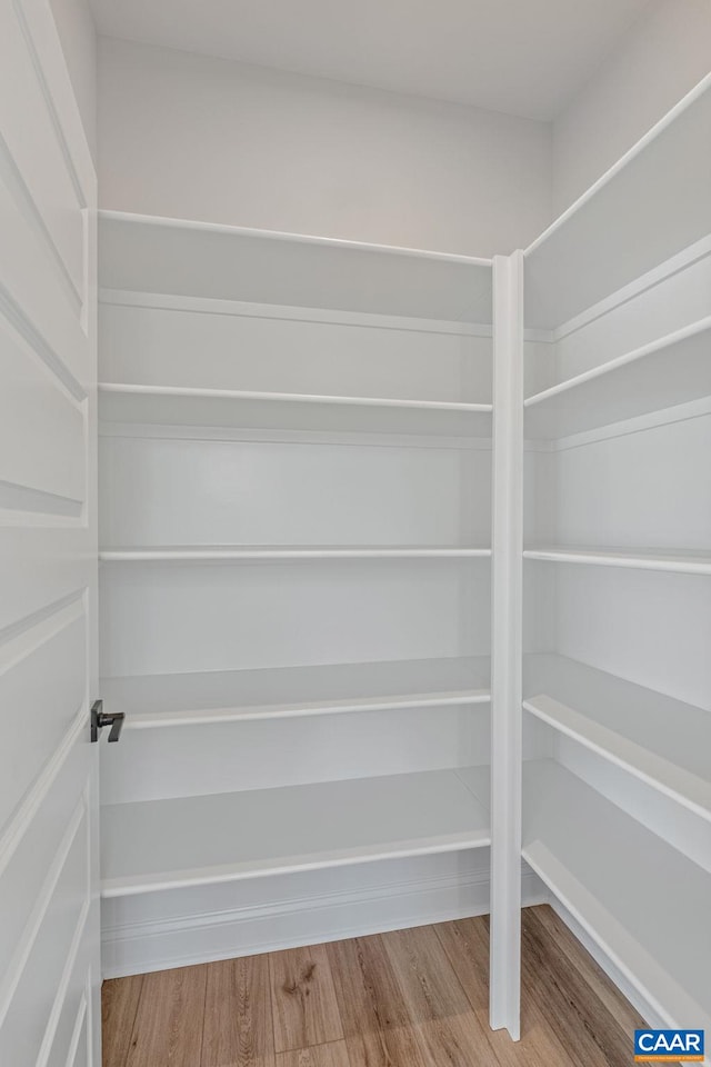 view of storage area