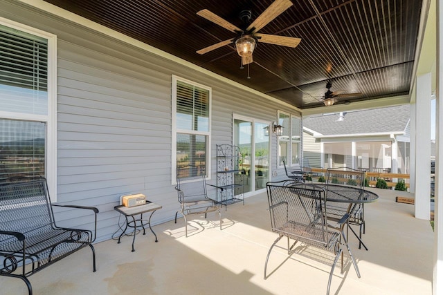 237 Ridgeline Dr, Waynesboro, VA 22980 - view of patio / terrace featuring a ceiling fan