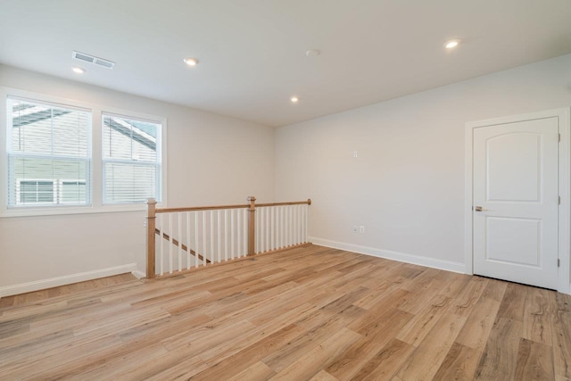 237 Ridgeline Dr, Waynesboro, VA 22980 - empty room featuring light wood-type flooring, baseboards, and recessed lighting