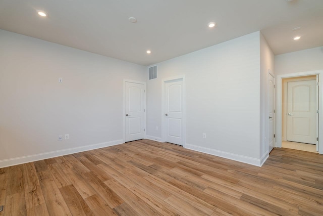 237 Ridgeline Dr, Waynesboro, VA 22980 - spare room with light wood-style flooring, baseboards, and recessed lighting