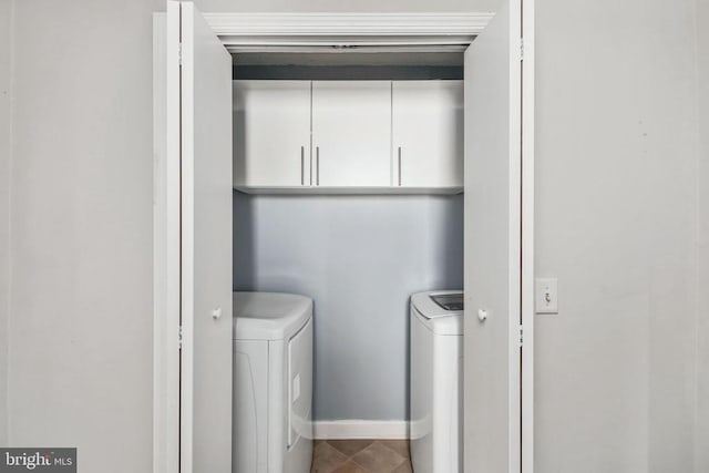 3321 Summit Crossing Rd, Fredericksburg, VA 22408 - washroom featuring separate washer and dryer and baseboards