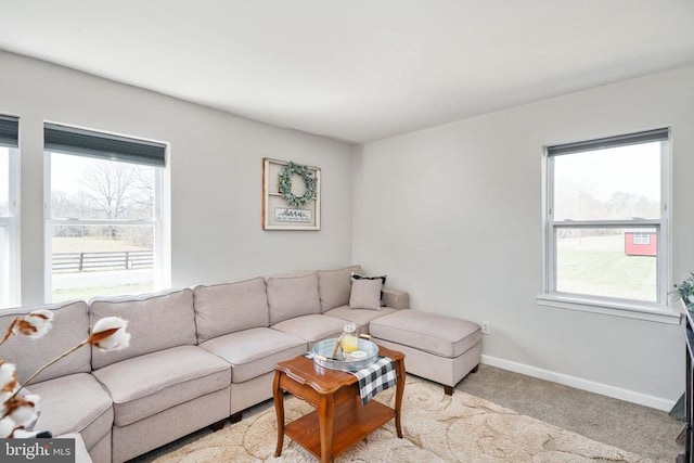 3321 Summit Crossing Rd, Fredericksburg, VA 22408 - living room featuring healthy amount of natural light and light colored carpet