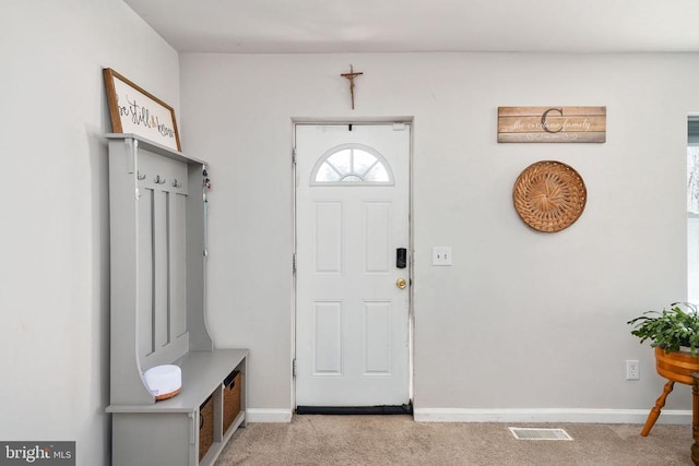 3321 Summit Crossing Rd, Fredericksburg, VA 22408 - mudroom featuring light colored carpet and baseboards