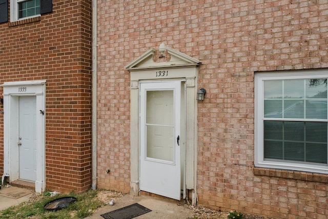 1331 Devon Ln, Harrisonburg, VA 22801 - doorway to property featuring brick siding