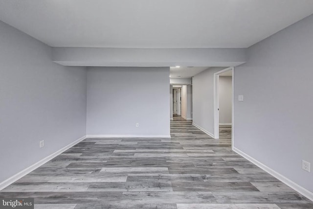  - spare room with wood finished floors