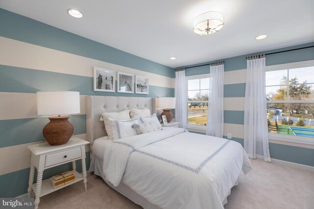10628 Afton Grove Ct, Fredericksburg, VA 22408 - bedroom featuring carpet floors, recessed lighting, and baseboards
