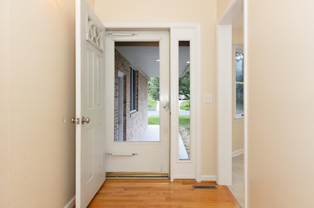 640 Greenwood St, Rockingham, VA 22801 - entrance foyer with light wood finished floors and baseboards