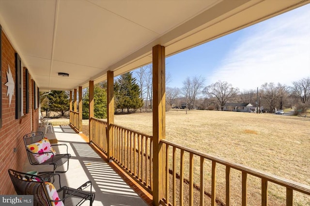 exterior space featuring a porch