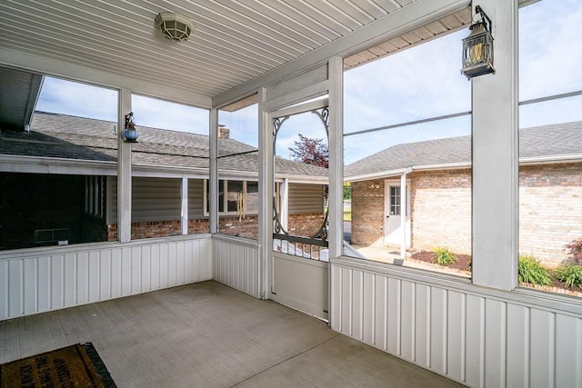 404 3rd St, Grottoes, VA 24441 - unfurnished sunroom featuring radiator