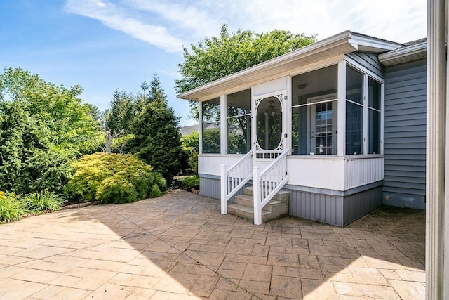 404 3rd St, Grottoes, VA 24441 - view of patio with a sunroom