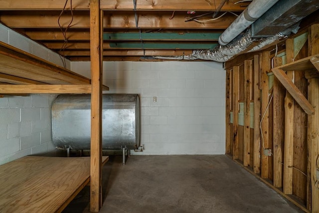 404 3rd St, Grottoes, VA 24441 - unfinished basement with heating fuel