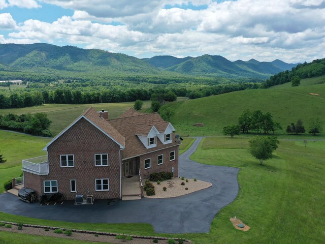 603 Dabneys Rd, Raphine, VA 24472 - aerial view with a mountain view
