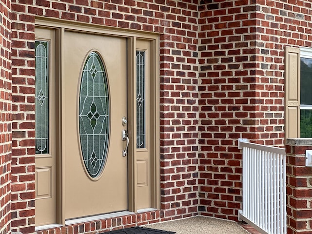 603 Dabneys Rd, Raphine, VA 24472 - doorway to property featuring brick siding