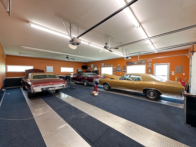 603 Dabneys Rd, Raphine, VA 24472 - garage with electric panel and a garage door opener