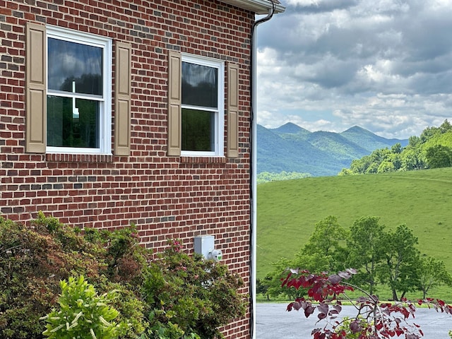 603 Dabneys Rd, Raphine, VA 24472 - view of property exterior with a mountain view and brick siding
