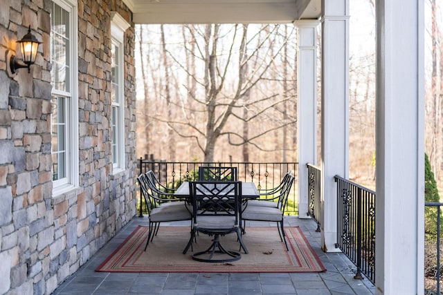 1767 Goose Creek Rd, Waynesboro, VA 22980 - balcony with outdoor dining space