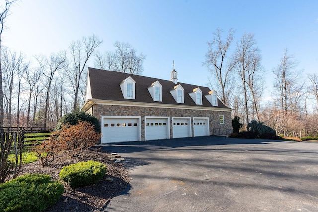 1767 Goose Creek Rd, Waynesboro, VA 22980 - view of side of property featuring stone siding and asphalt driveway