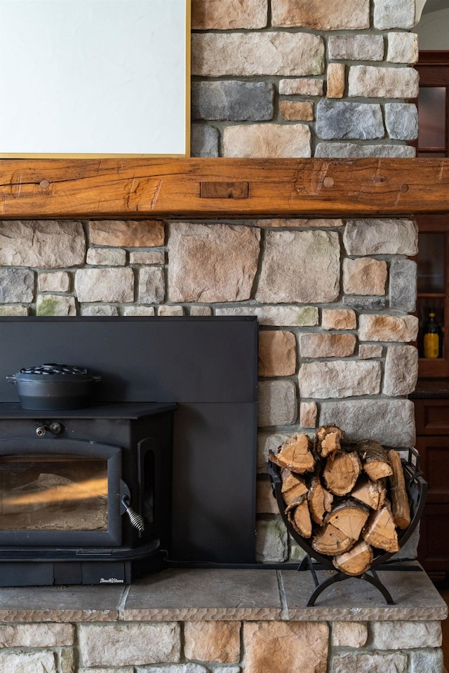 1767 Goose Creek Rd, Waynesboro, VA 22980 - detailed view of a wood stove