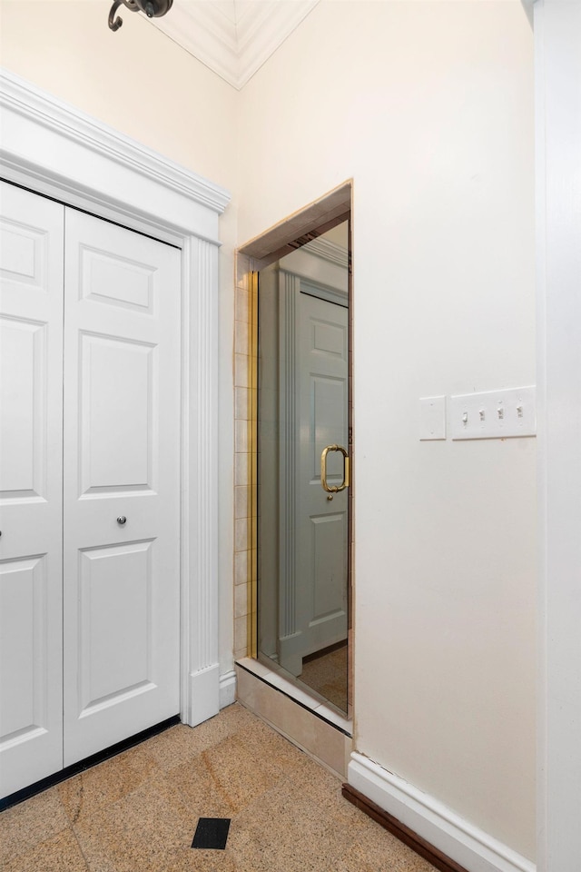1767 Goose Creek Rd, Waynesboro, VA 22980 - hall with baseboards and speckled floor