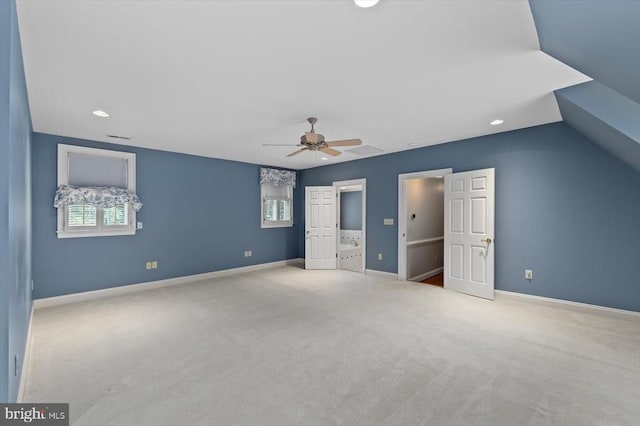 3905 Corbin Hall Ln, Fredericksburg, VA 22408 - unfurnished bedroom with carpet flooring, multiple windows, recessed lighting, and ceiling fan