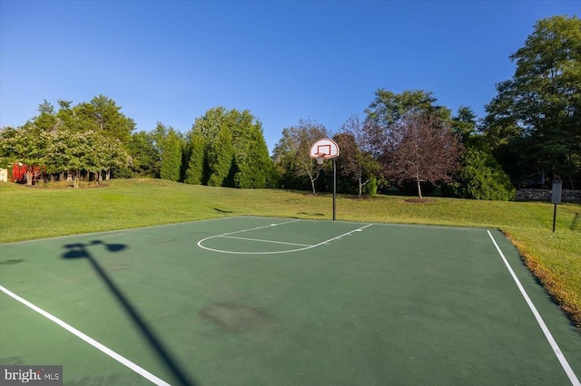3905 Corbin Hall Ln, Fredericksburg, VA 22408 - view of basketball court with community basketball court and a lawn