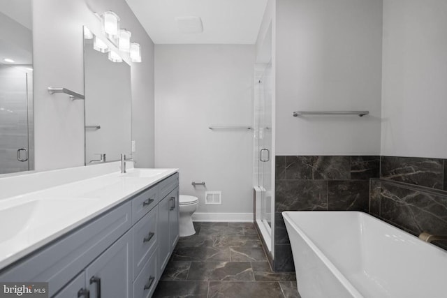 10643 Settle School Rd, Rixeyville, VA 22737 - full bath featuring a sink, toilet, a shower stall, and visible vents