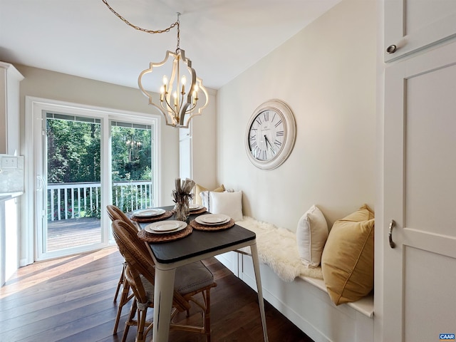 1203 Afton Mountain Rd, Afton, VA 22920 - dining area featuring a chandelier and wood finished floors