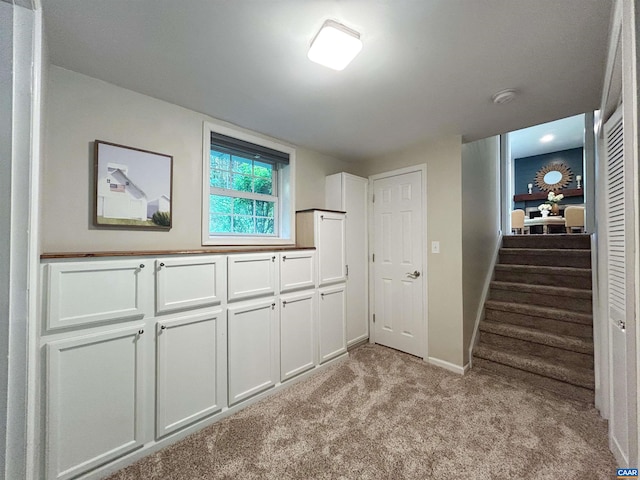 1203 Afton Mountain Rd, Afton, VA 22920 - basement featuring light colored carpet and stairway