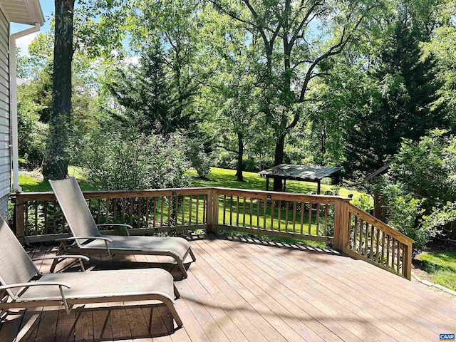 1203 Afton Mountain Rd, Afton, VA 22920 - wooden terrace featuring a lawn