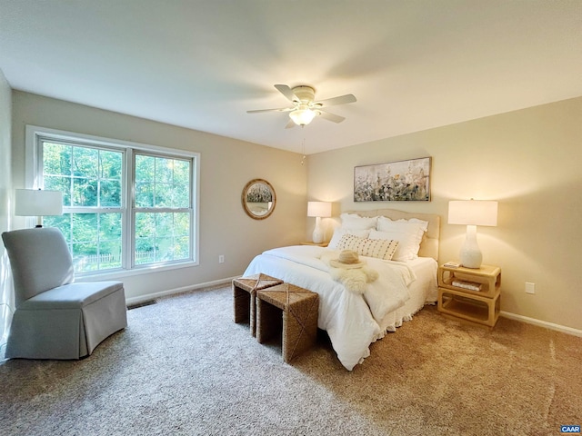 1203 Afton Mountain Rd, Afton, VA 22920 - carpeted bedroom featuring baseboards and ceiling fan