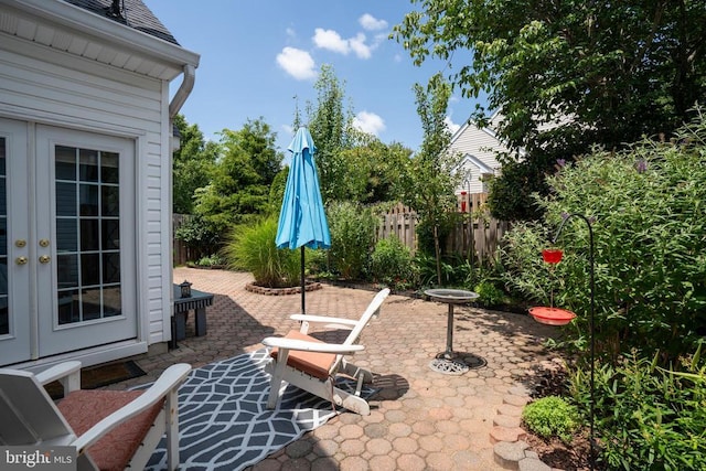 11200 Scottwood Ln N, Fredericksburg, VA 22407 - view of patio featuring french doors