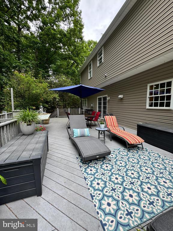 6609 Turkey Run Dr, Fredericksburg, VA 22407 - deck featuring outdoor dining space