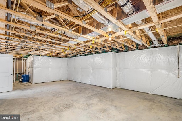 26437 Pennfields Dr, Orange, VA 22960 - unfinished basement featuring a water pressure tank