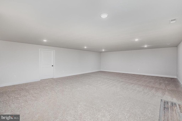 26437 Pennfields Dr, Orange, VA 22960 - empty room with recessed lighting, carpet floors, and baseboards