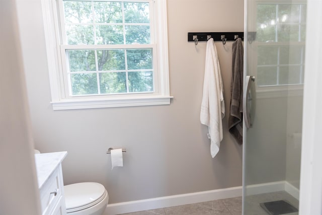 1014 22nd St E, Buena Vista, VA 24416 - full bathroom featuring vanity, a shower, and tile patterned flooring