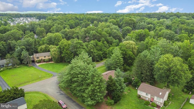  - aerial view of a heavily wooded area
