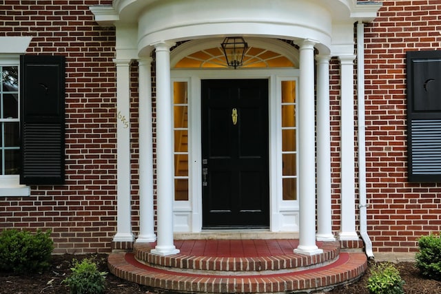 645 Cherry Ave, Waynesboro, VA 22980 - doorway to property featuring brick siding