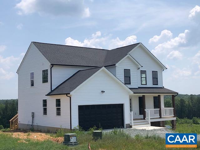 219 Riva Way, Palmyra, VA 22963 - view of front facade featuring a porch, an attached garage, and a shingled roof