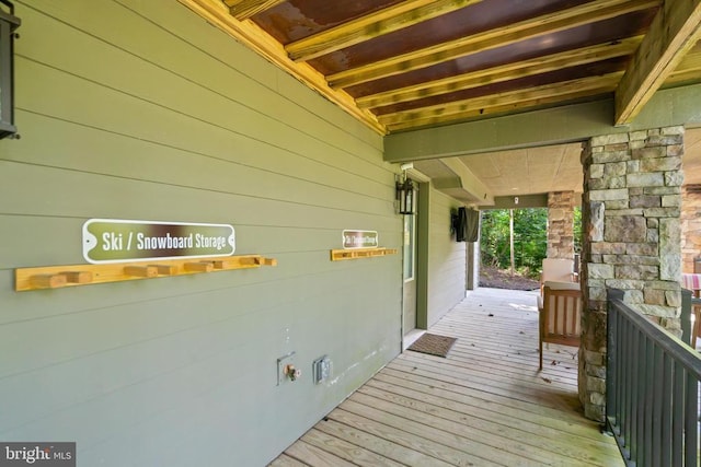 93 Tyro Ln, Roseland, VA 22967 - view of wooden deck