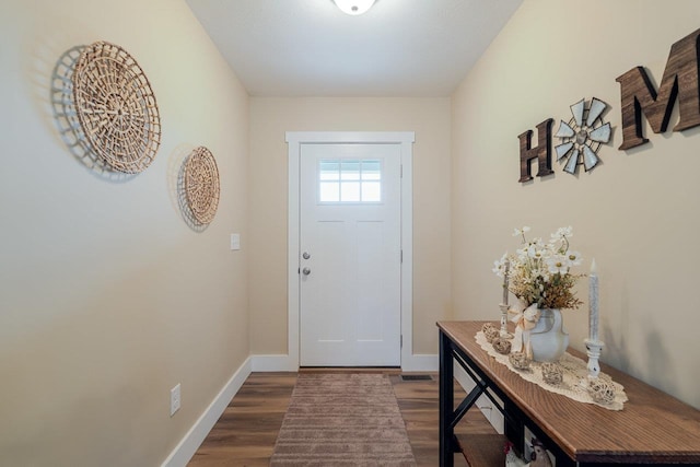 375 Mesa Ct, Broadway, VA 22815 - foyer entrance with dark wood finished floors