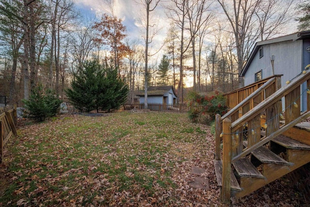 9871 Briery Branch Rd, Dayton, VA 22821 - yard at dusk featuring fence