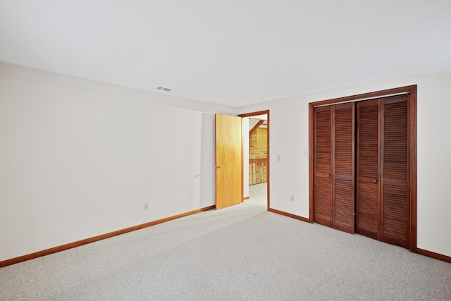 9871 Briery Branch Rd, Dayton, VA 22821 - unfurnished bedroom with light carpet, baseboards, and a closet