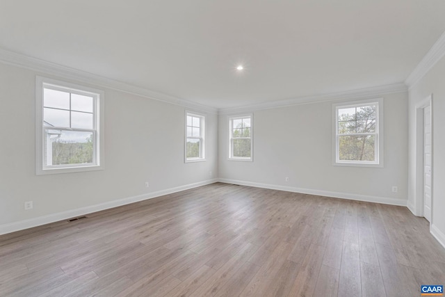 10A Sablewood Dr, Charlottesville, VA 22911 - empty room featuring crown molding, light wood-type flooring, and baseboards