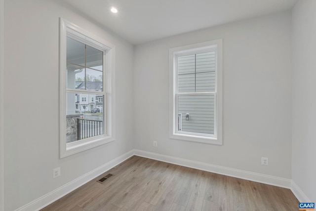 10A Sablewood Dr, Charlottesville, VA 22911 - spare room with baseboards, wood finished floors, and recessed lighting