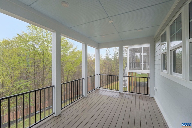 10A Sablewood Dr, Charlottesville, VA 22911 - view of unfurnished sunroom