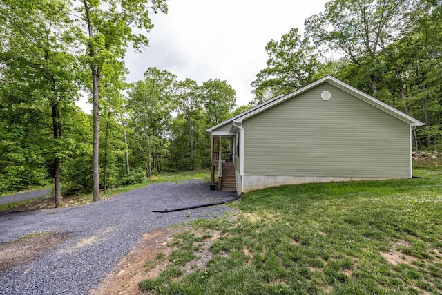 4001 Moreland Gap Rd, New Market, VA 22844 - view of side of property featuring a yard