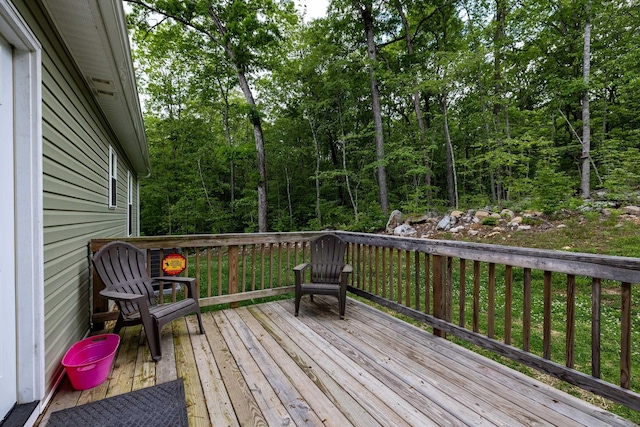 4001 Moreland Gap Rd, New Market, VA 22844 - wooden terrace with a view of trees